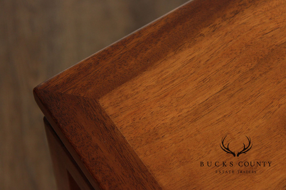 Edward Wormley for Dunbar Walnut And Brass Coffee Table
