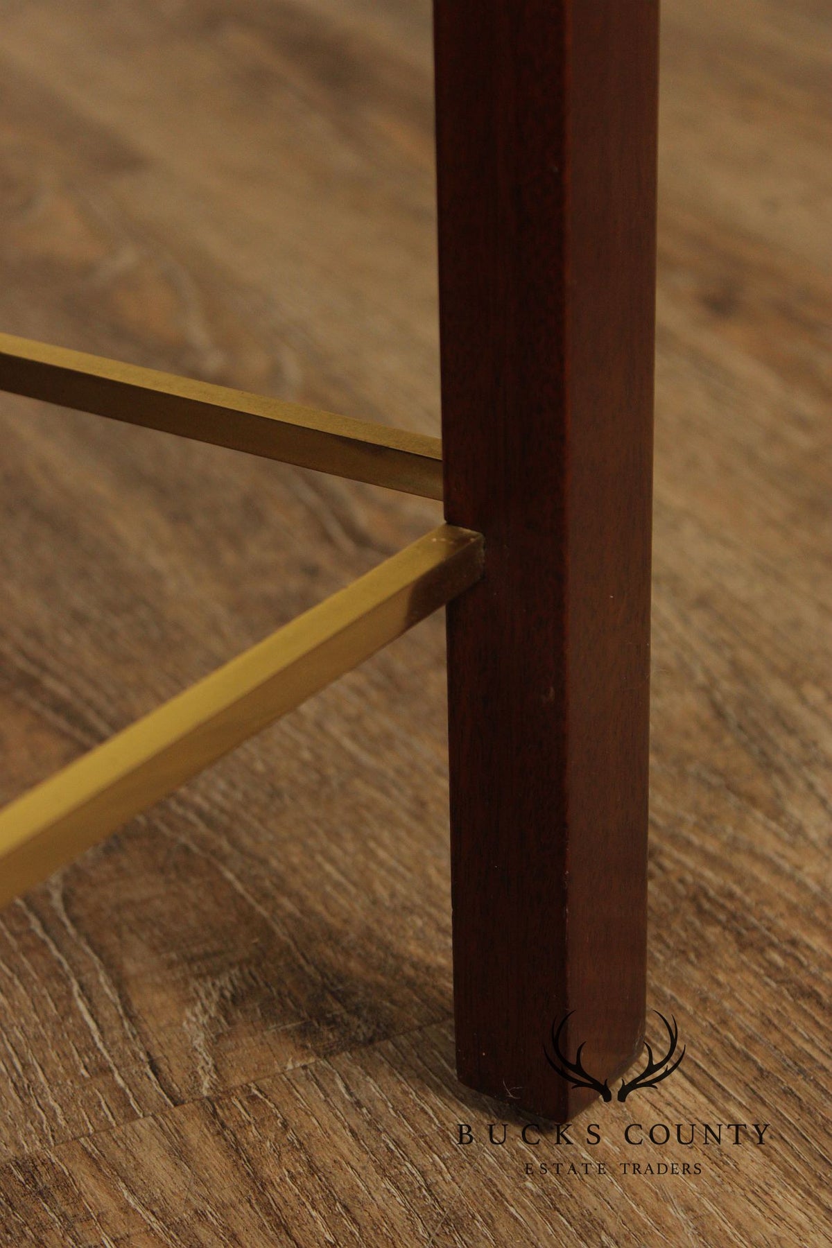 Edward Wormley for Dunbar Walnut And Brass Coffee Table