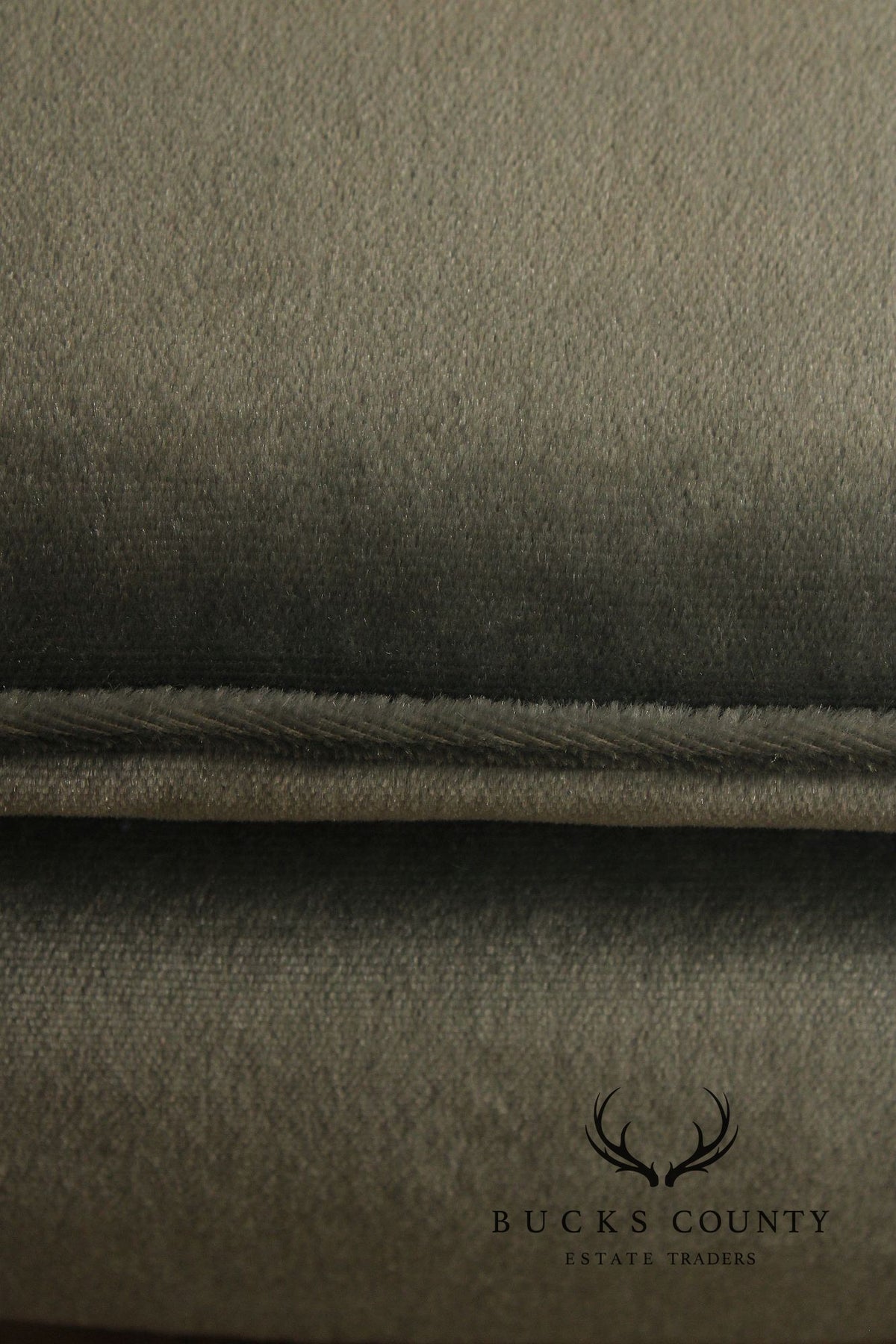 French Style Vintage Mahogany And Upholstered Ottoman