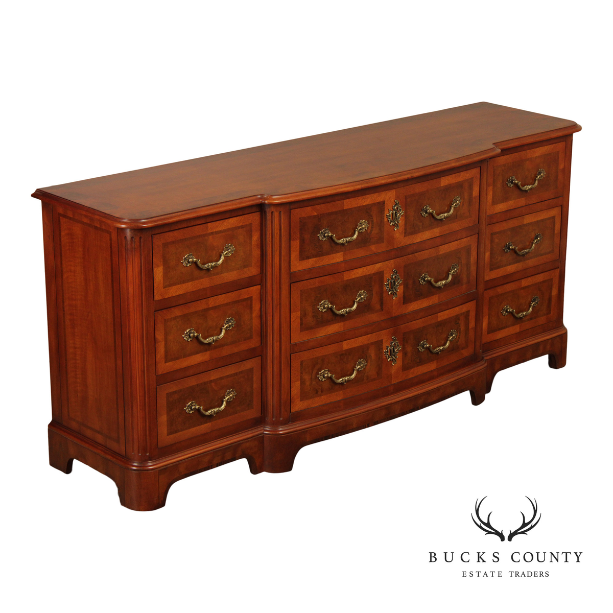 Henredon Italian Provincial Style Triple Dresser