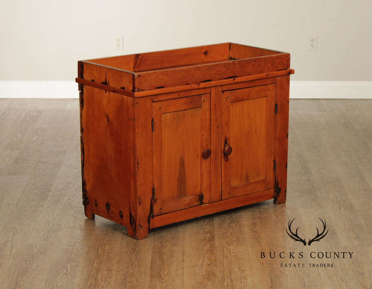 Antique Farmhouse Softwood Dry Sink