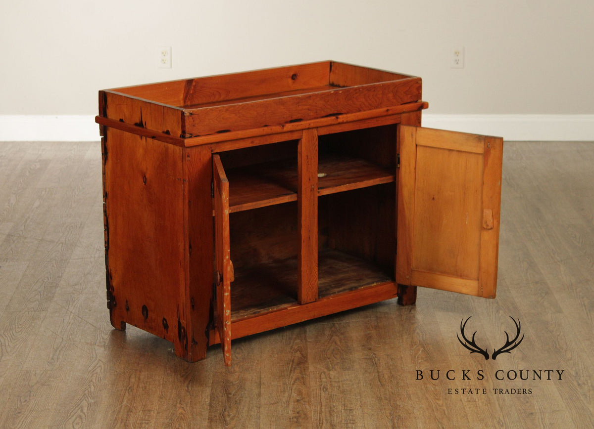 Antique Farmhouse Softwood Dry Sink