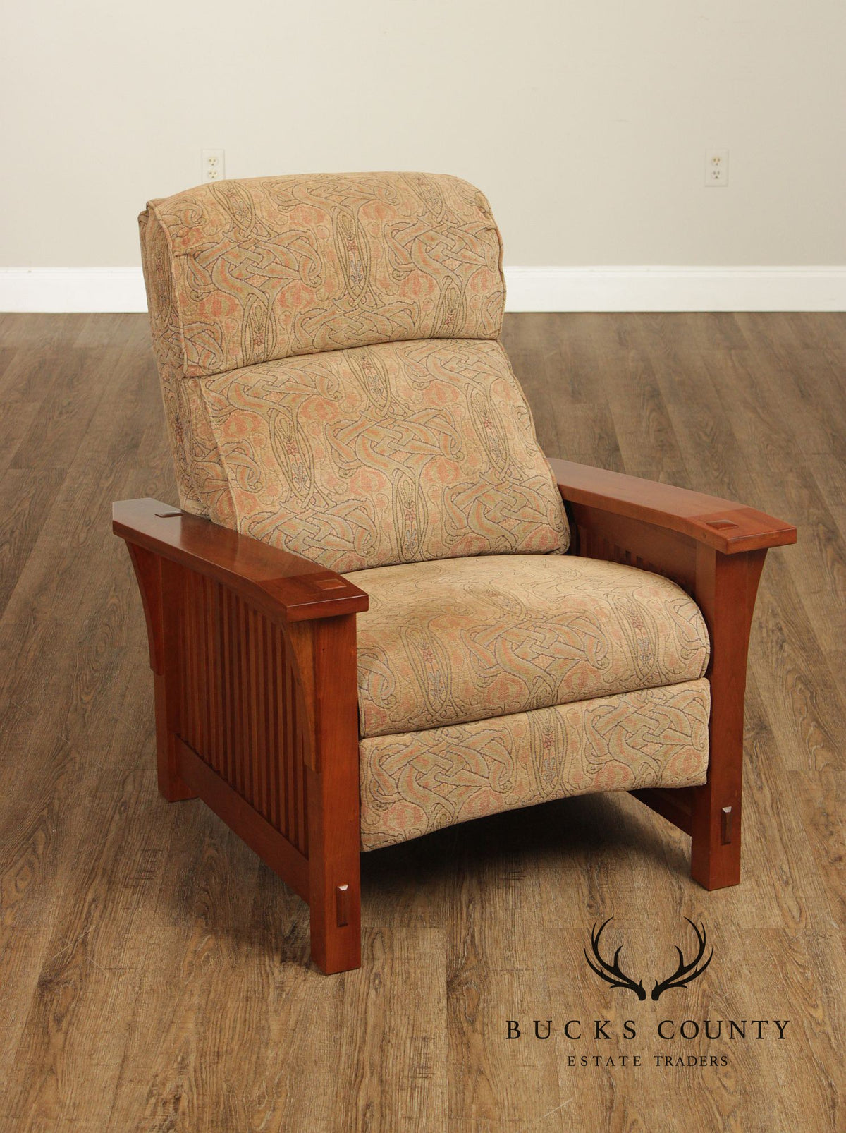 Stickley Mission Collection Cherry Spindle Morris Recliner