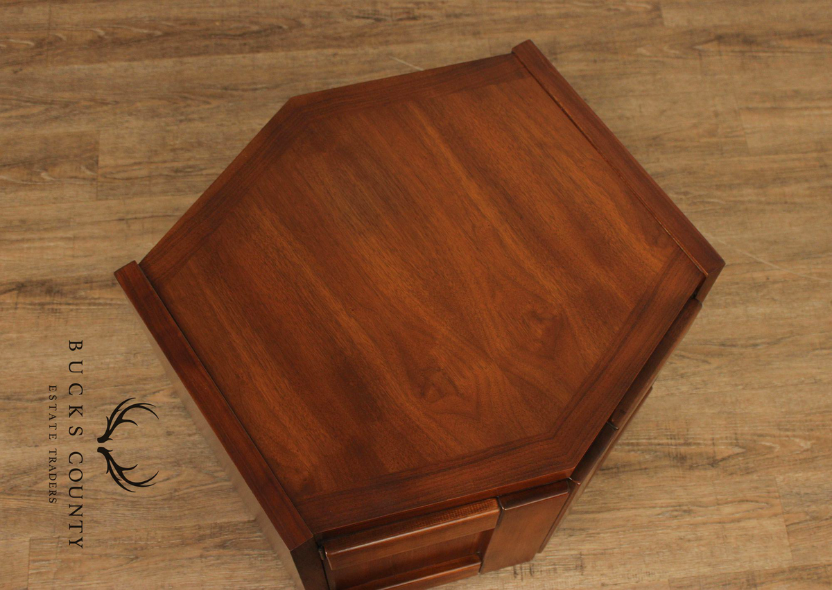 Lane Furniture Mid Century Modern Walnut Cabinet End Table