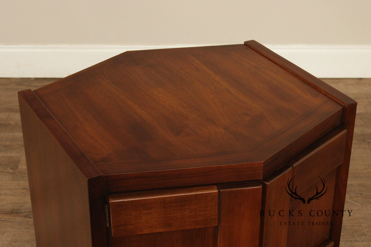 Lane Furniture Mid Century Modern Walnut Cabinet End Table