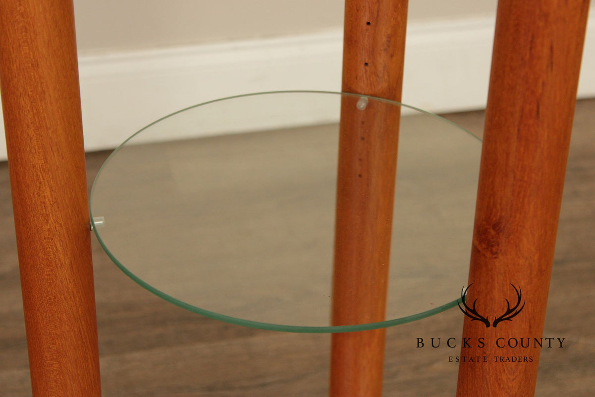 Lysgaard Mobler Danish Modern Pair of Teak Plant Stands