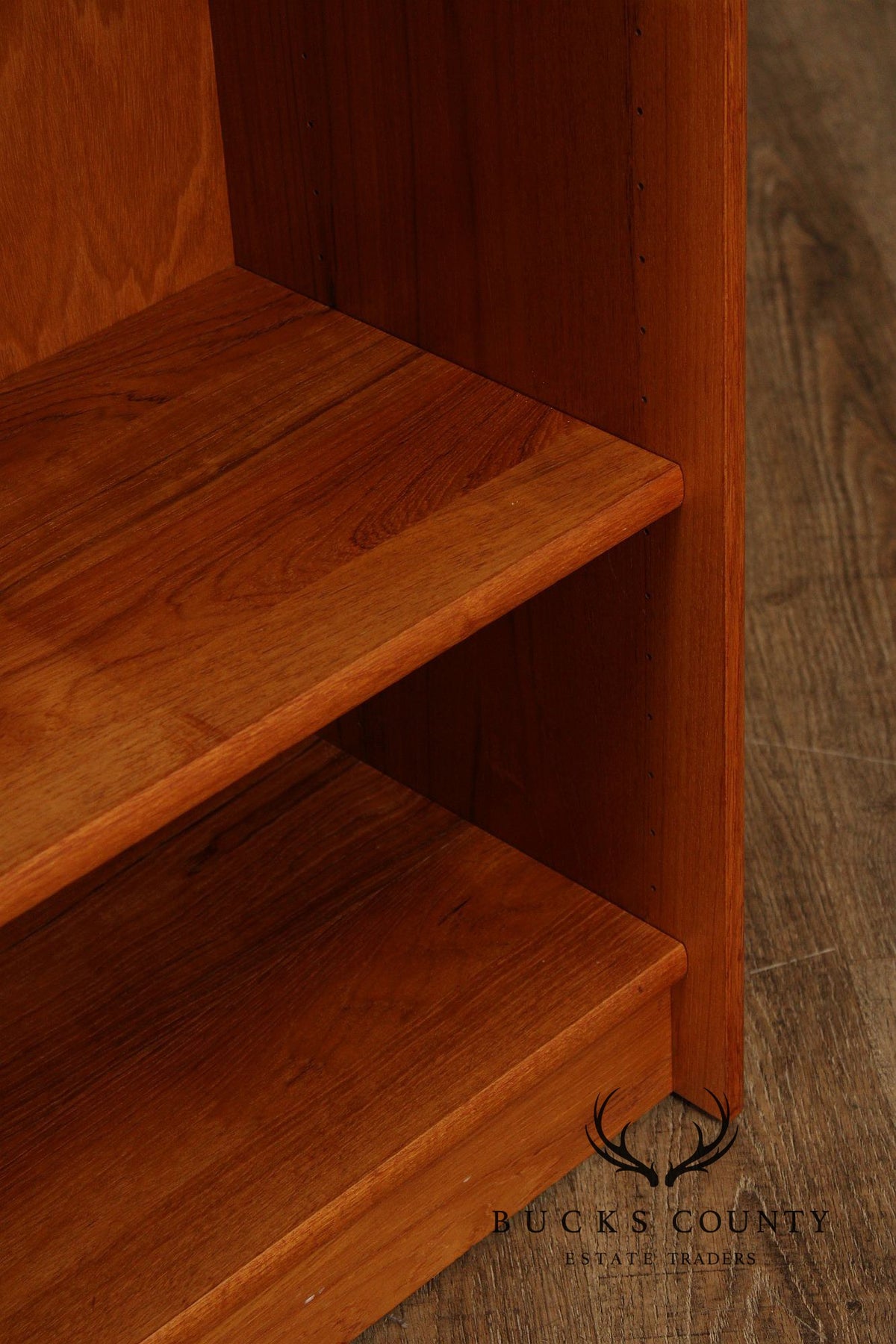 Danish Modern Teak Open Low Bookcase