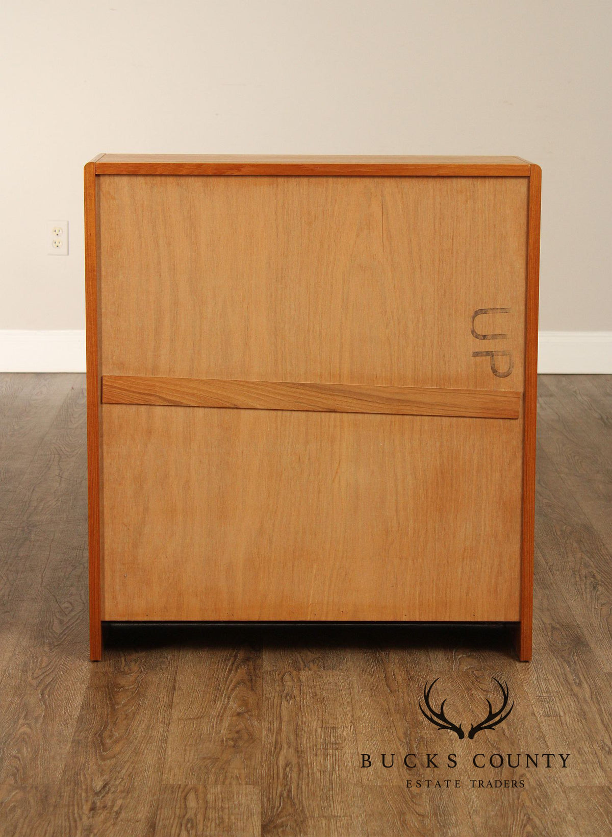 Danish Modern Teak Open Low Bookcase