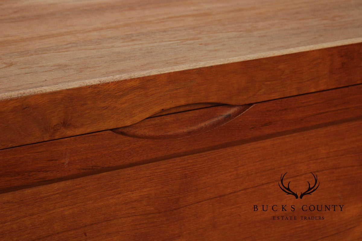 Teak N'Yu Danish Modern Style Teak Blanket Chest
