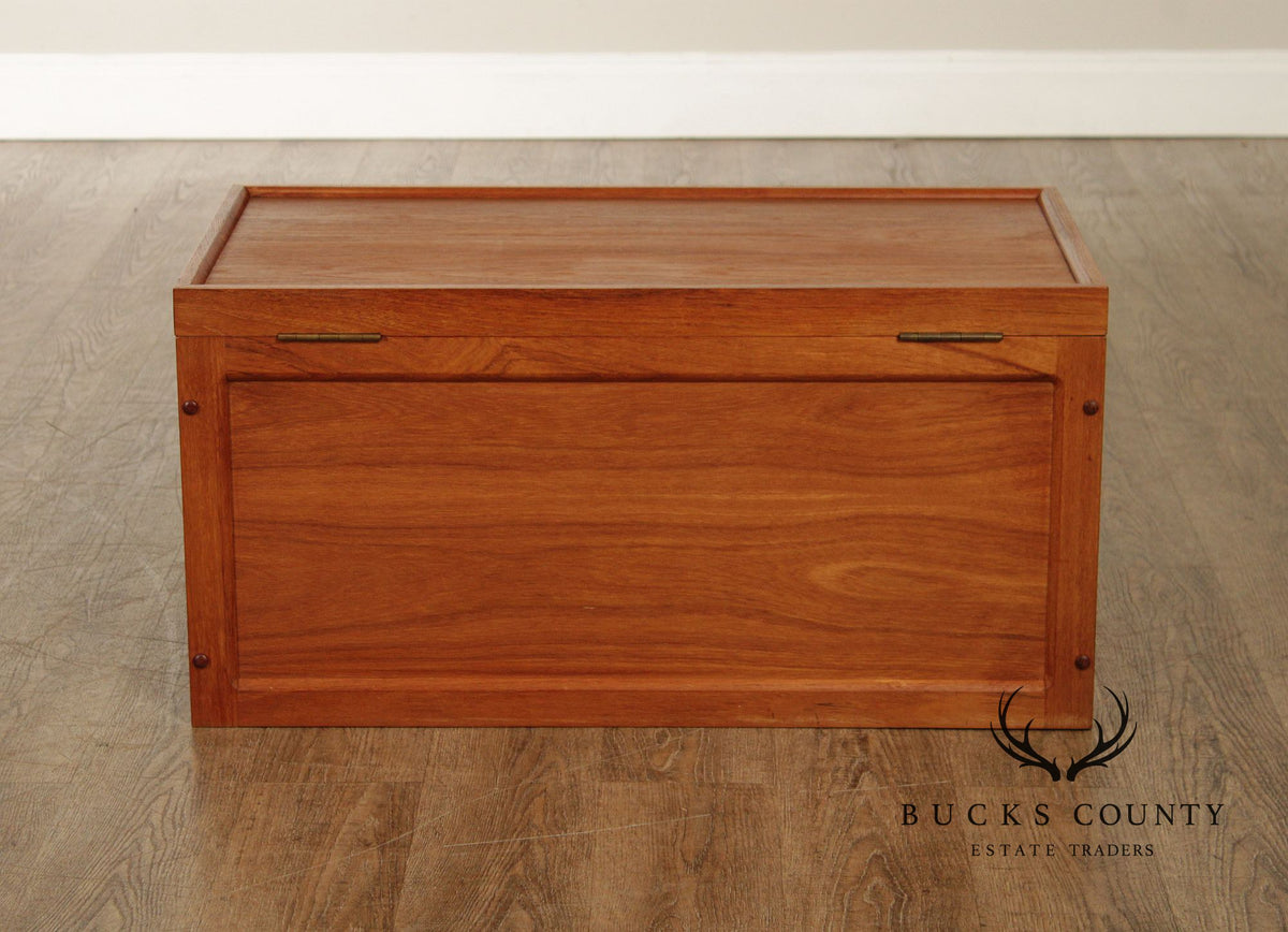 Teak N'Yu Danish Modern Style Teak Blanket Chest