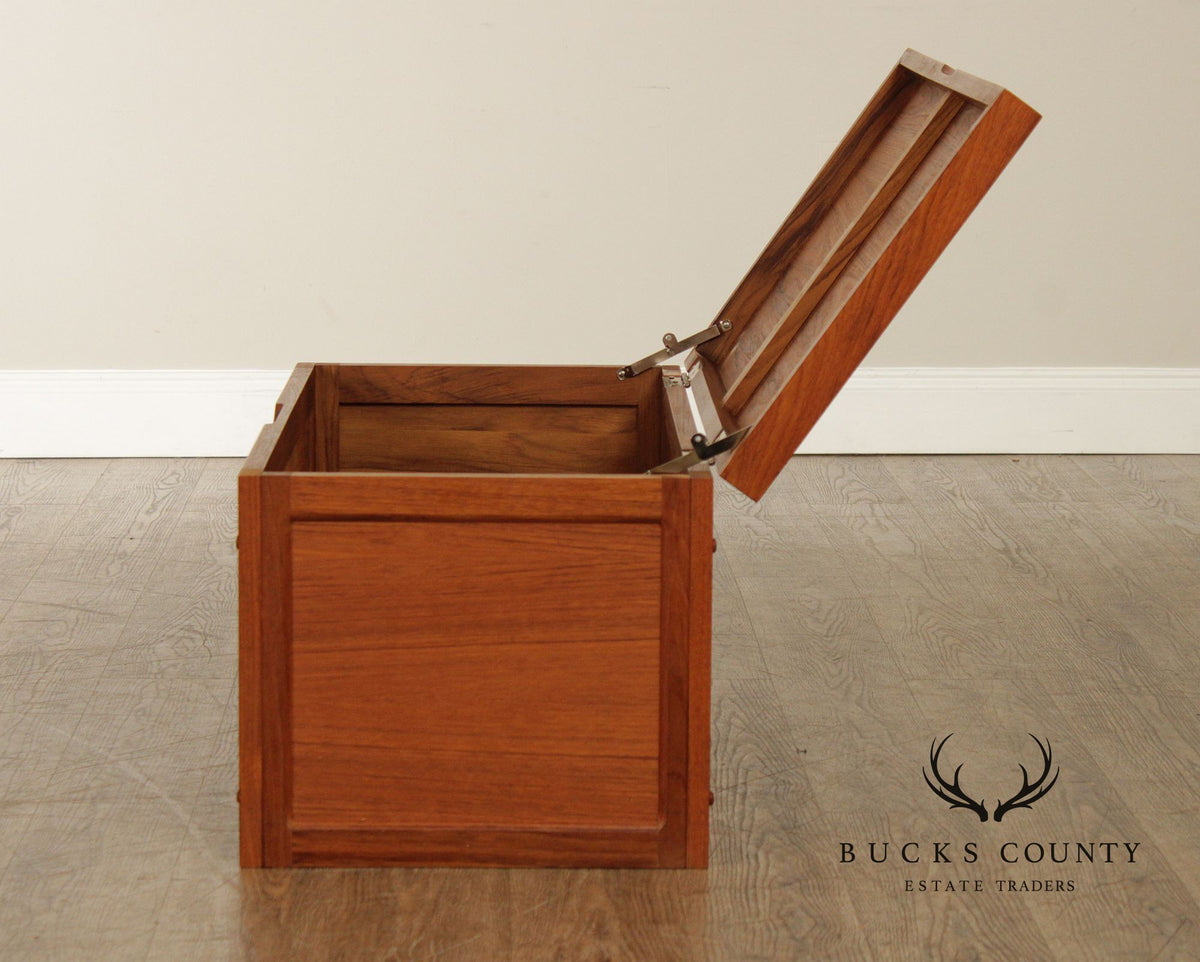 Teak N'Yu Danish Modern Style Teak Blanket Chest