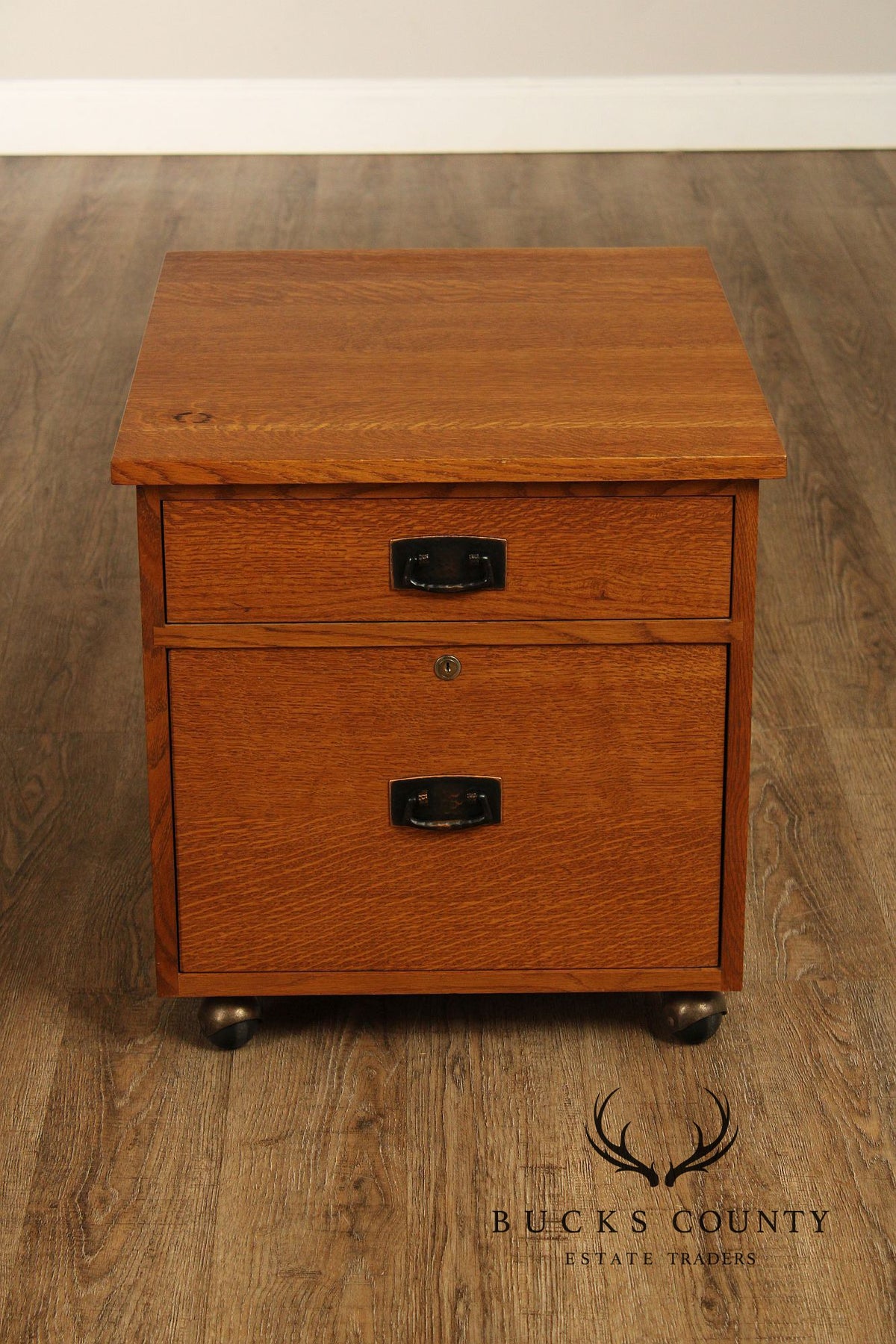 Stickley Mission Collection Oak Two-Drawer File Cabinet