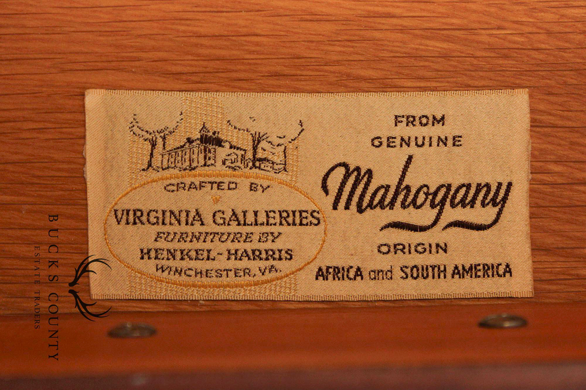 Henkel Harris Mahogany Chippendale Style 10 Drawer Dresser