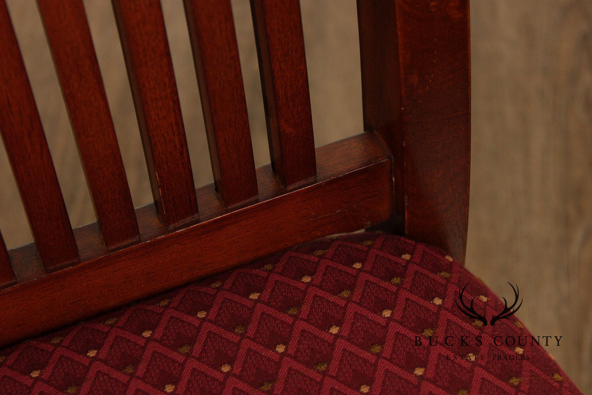 Bernhardt Mission Style Set Of Eight Dining Chairs