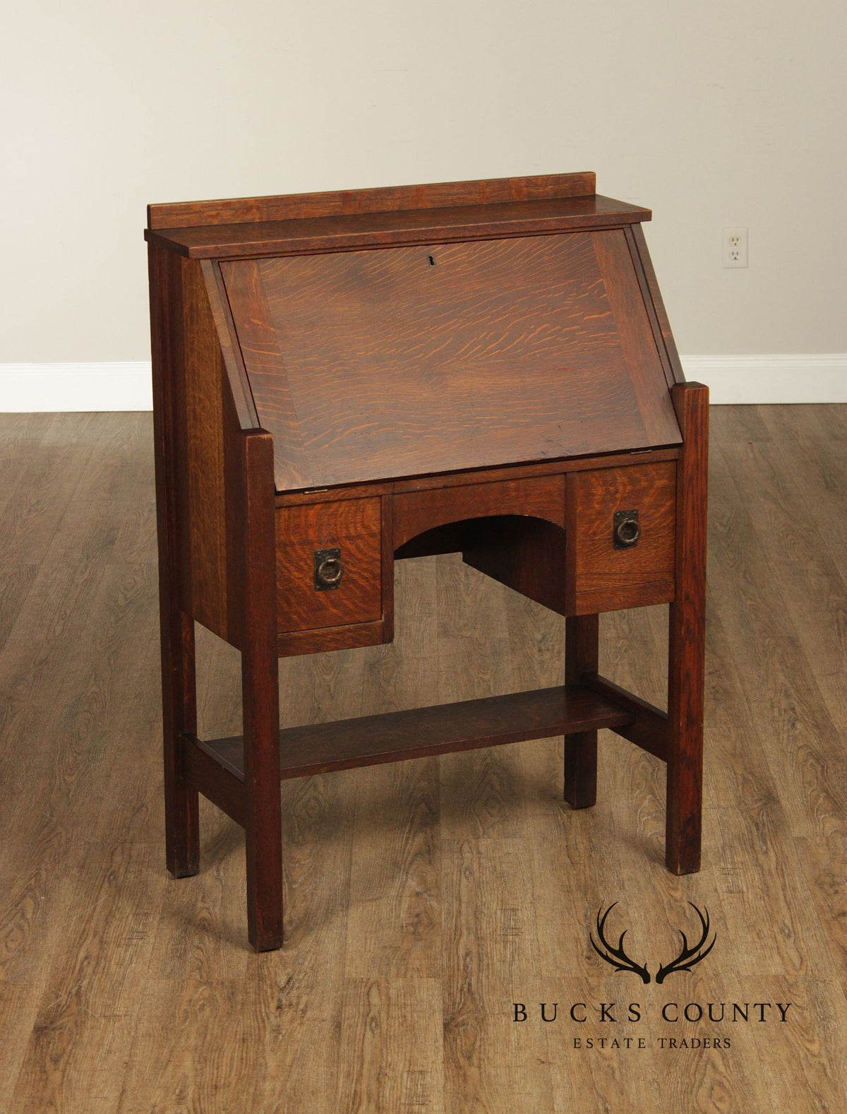 Lifetime Antique Mission Oak Drop Front Secretary Desk