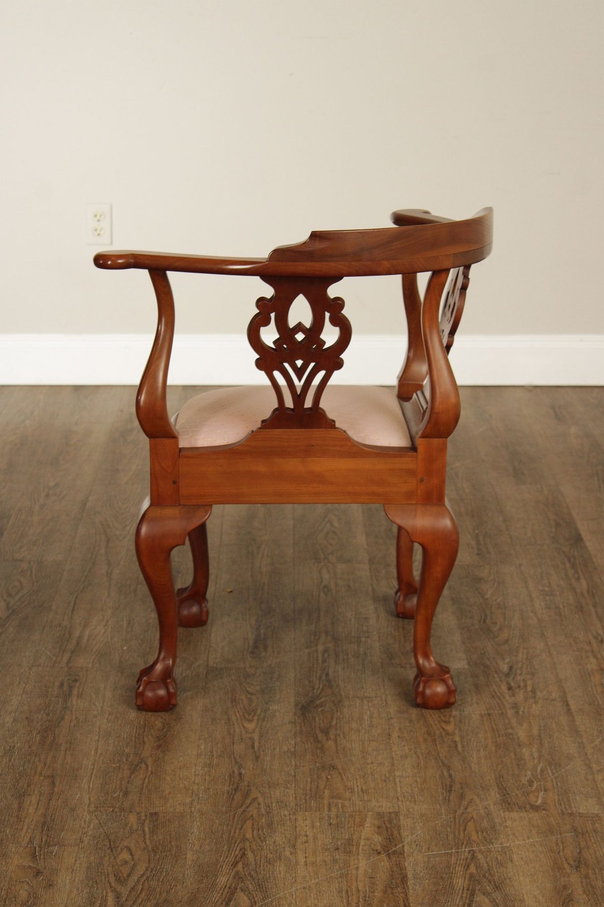 Robert Whitley Fine Quality Chippendale Style Cherry Corner Chair