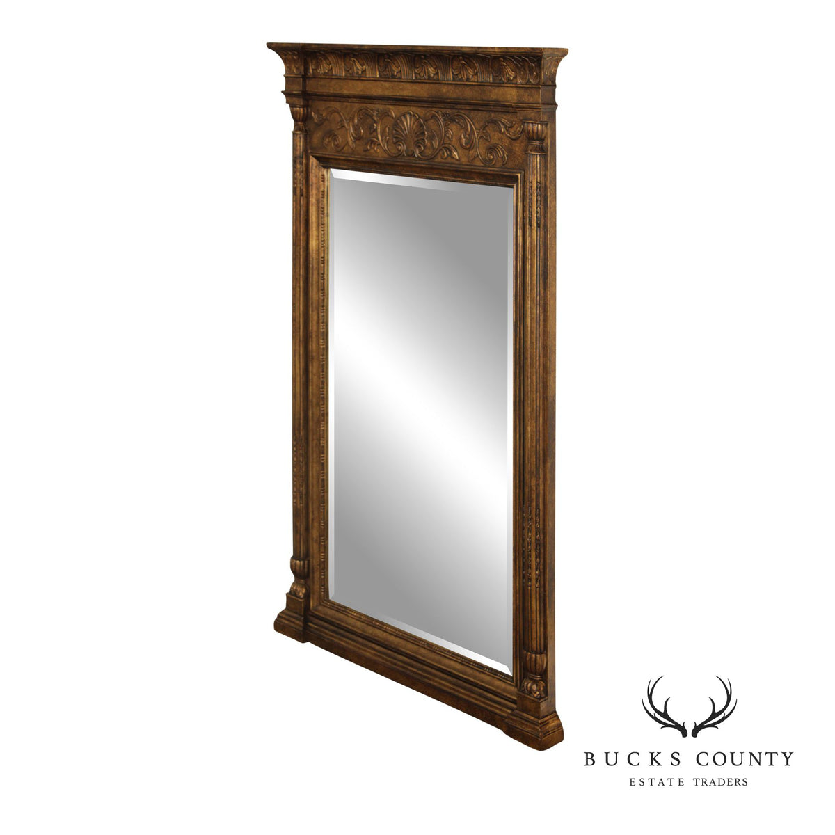 Henredon Charles X Neoclassical Style Giltwood Wall Mirror
