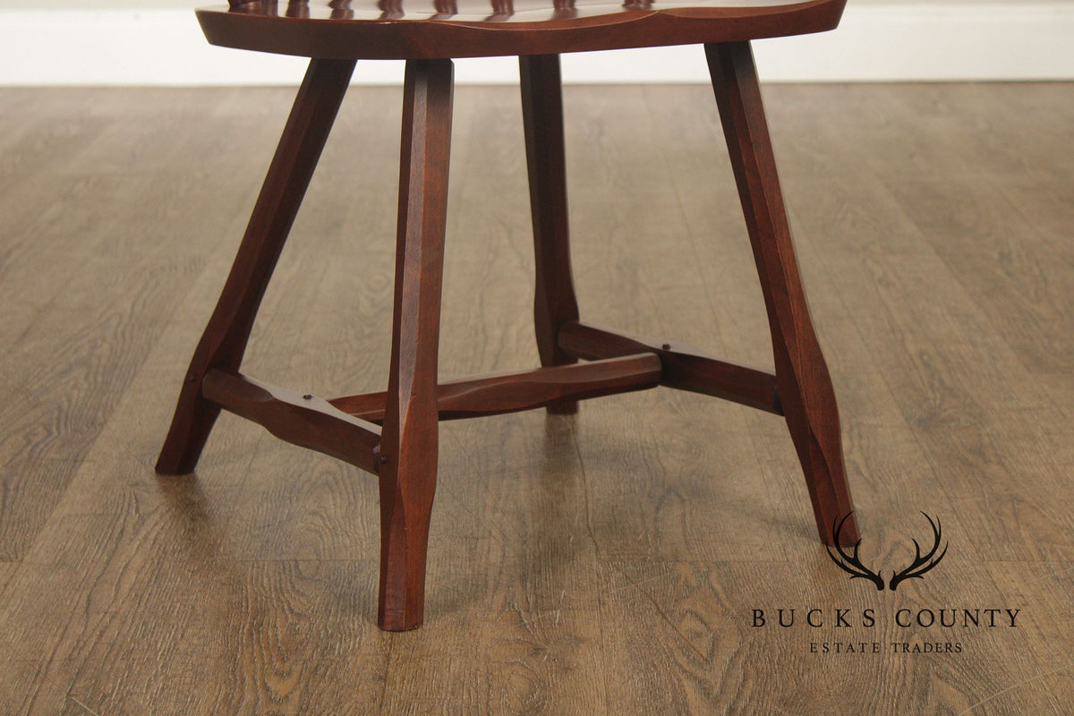 Hunt Country Furniture Set of Four Cherry Windsor Dining Chairs