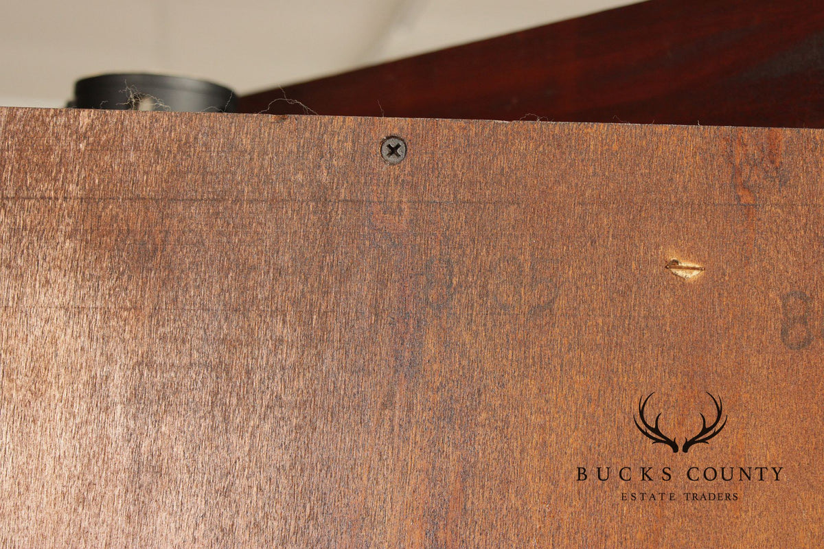 Traditional Solid Mahogany Lighted Corner Cabinet