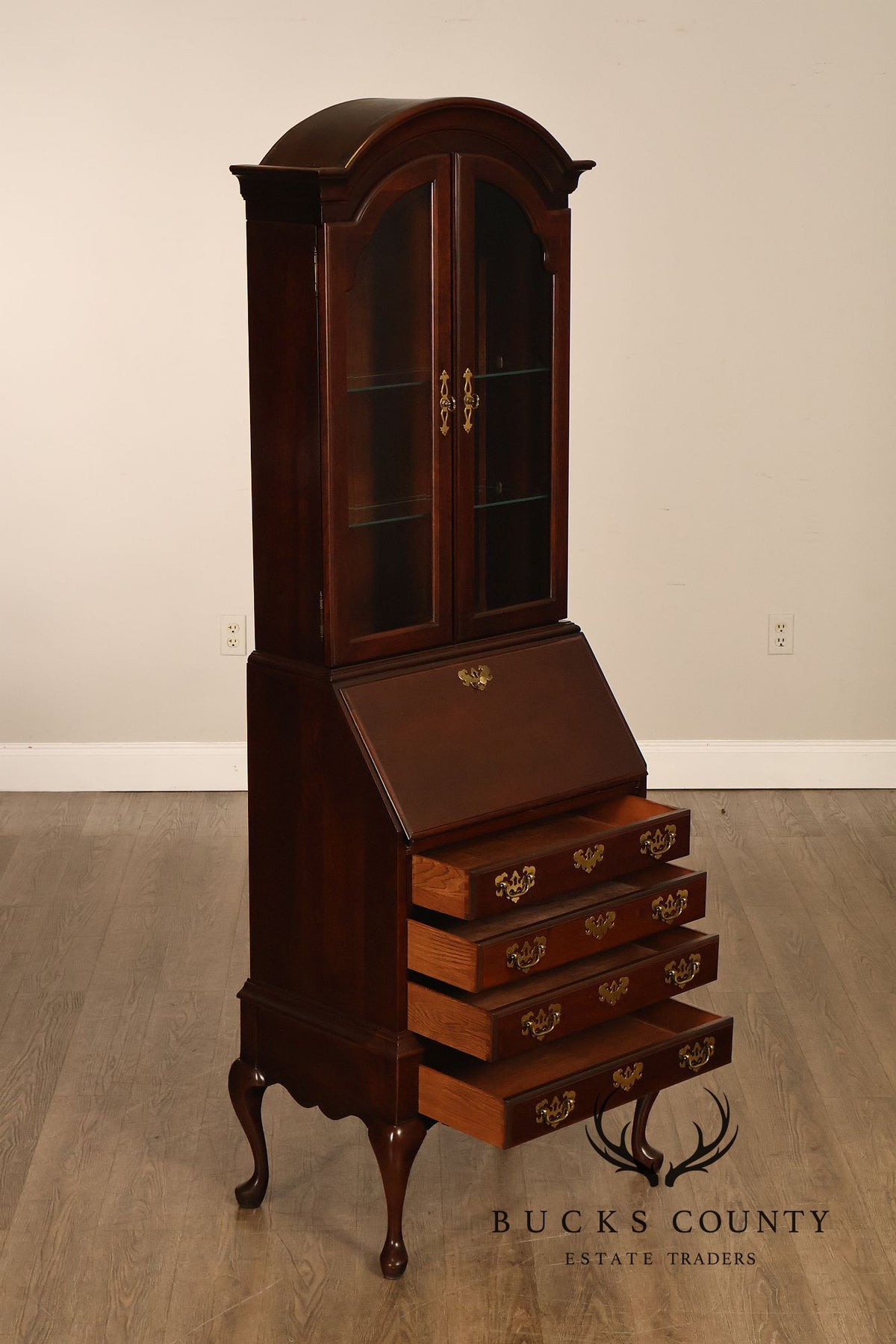 Jasper Cabinet Queen Anne Style Cherry Secretary Desk