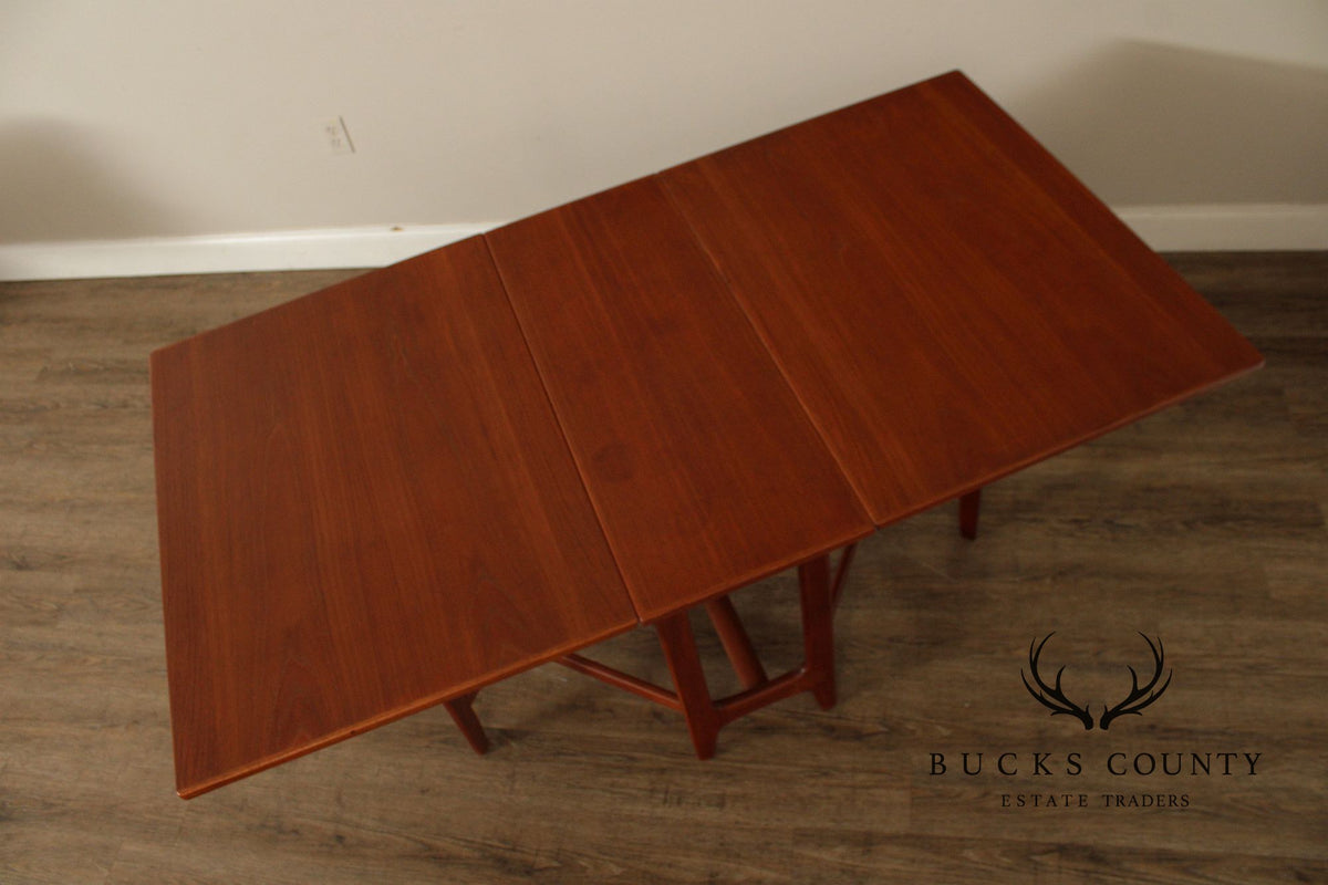 Kleppe Møbelfabrik Danish Modern Teak Drop-Leaf Dining Table