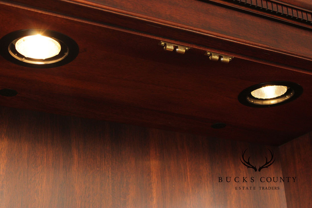 Henkel Harris Georgian Style Large Mahogany Breakfront