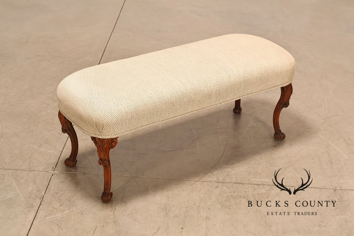 Italian Provincial Style Carved Bench