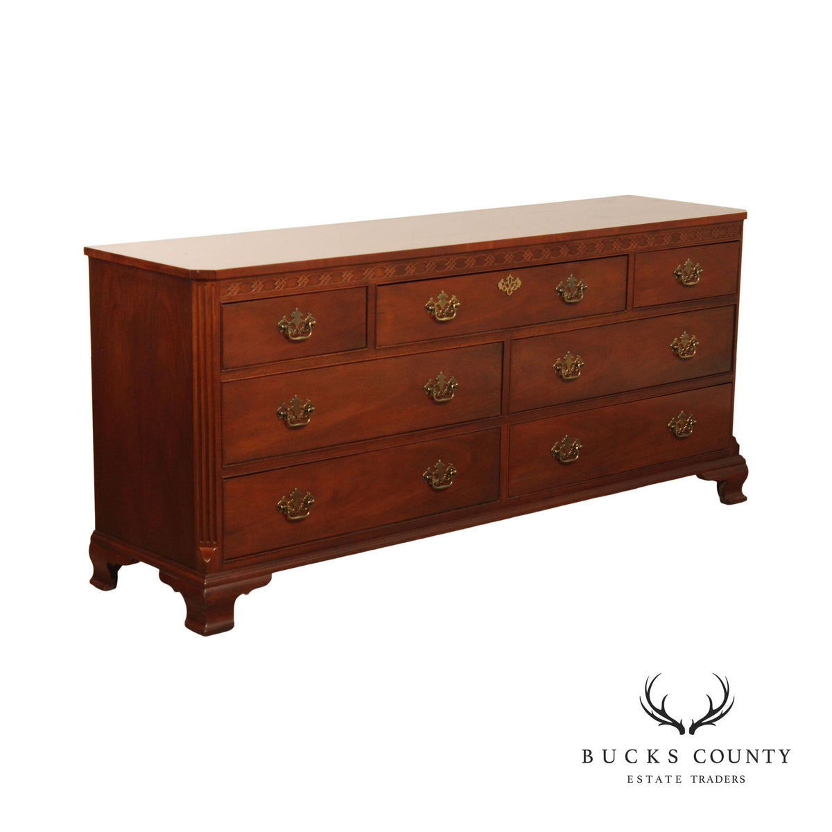 Baker Furniture Chippendale Style Mahogany Dresser