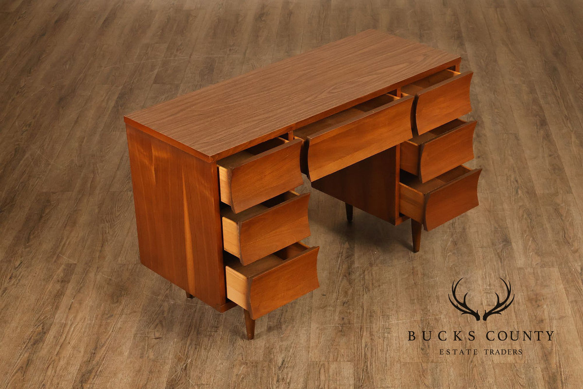 Johnson Carper Mid Century Modern Walnut Desk