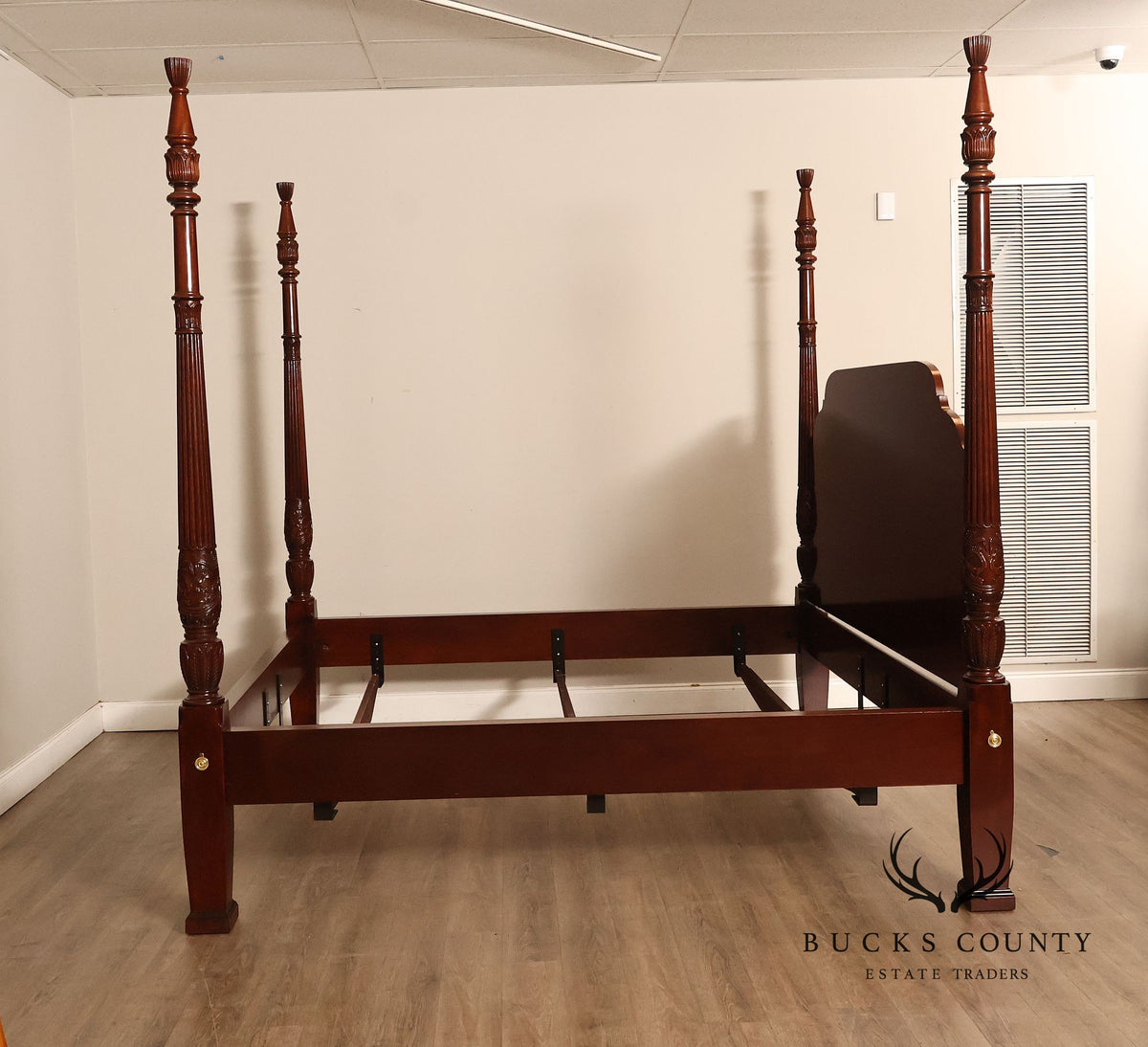 Councill King Size Mahogany Poster Bed Frame
