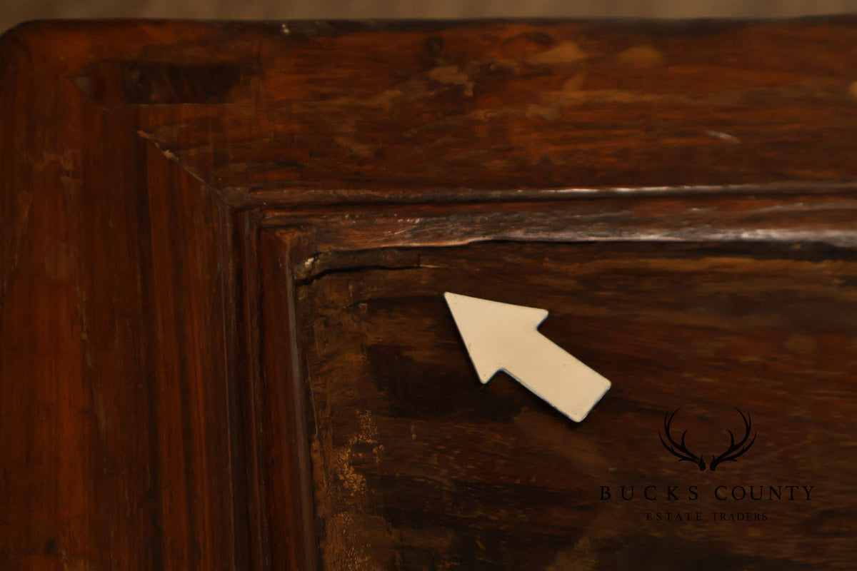 Antique Chinese Elm Wood Apothecary Cabinet With Multiple Drawers