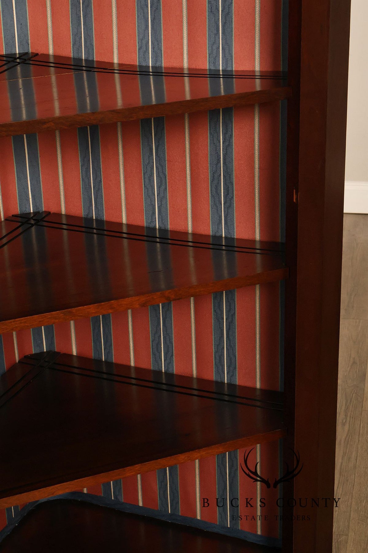 Renaissance Revival Carved Mahogany Corner Bookcase