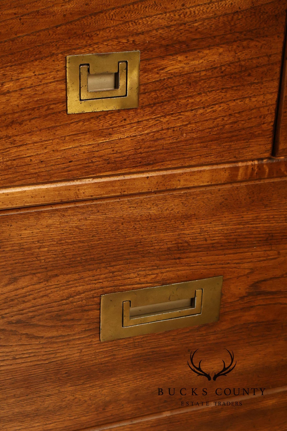 Vintage Campaign Style Wardrobe Armoire Cabinet