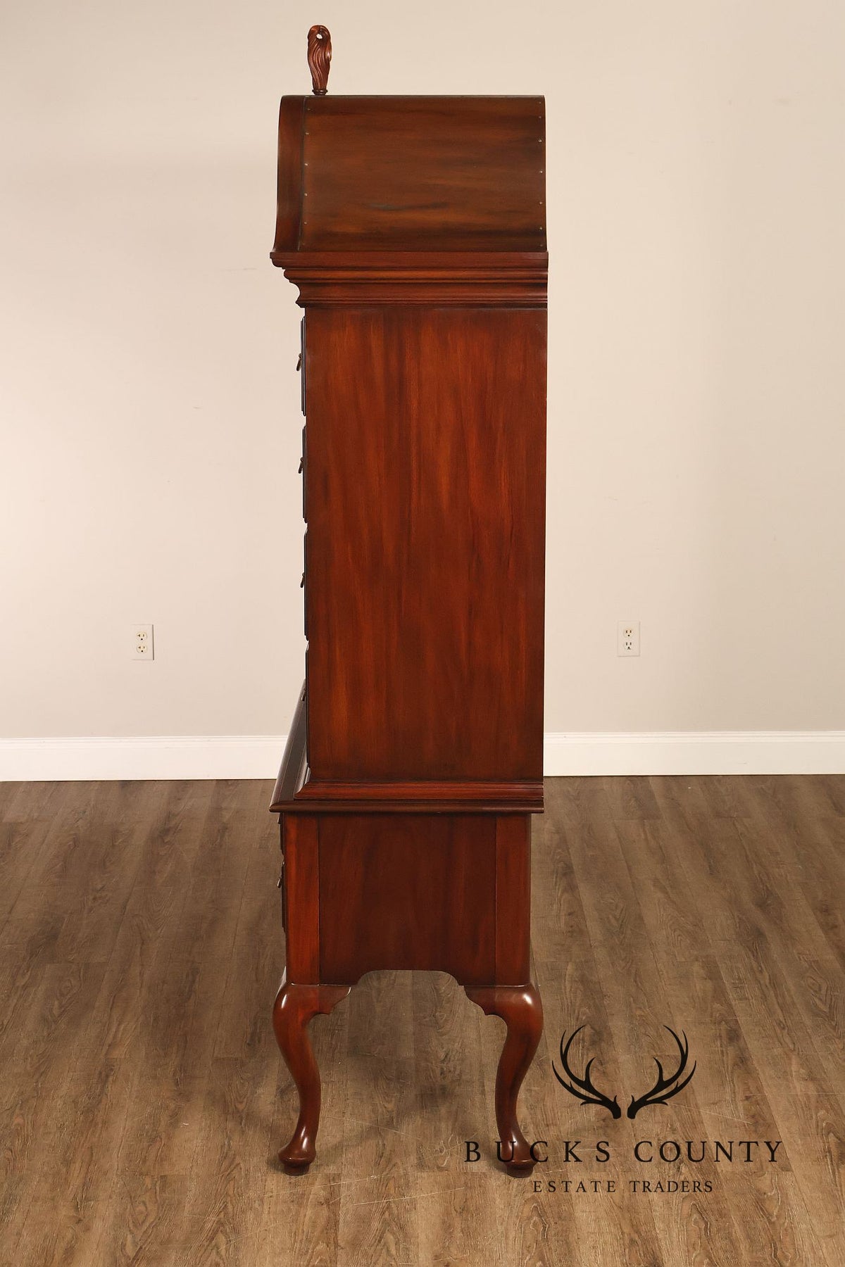Henkel Harris Virginia Galleries Genuine Mahogany Highboy Chest