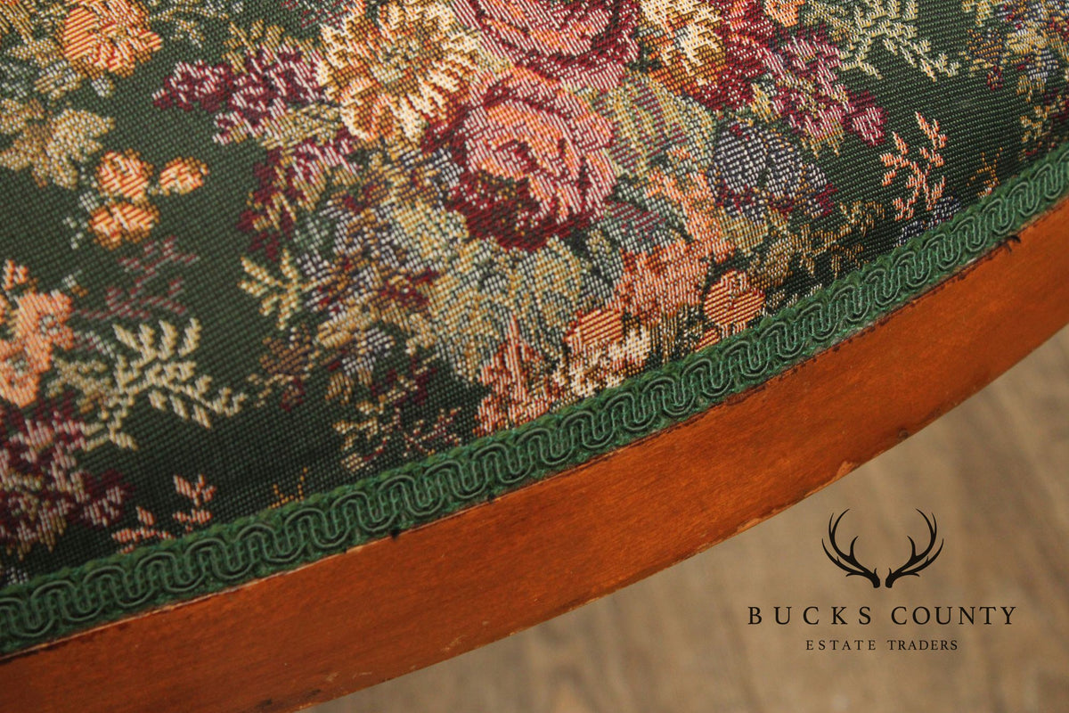 Regency Style Pair of Carved Parlor Armchairs