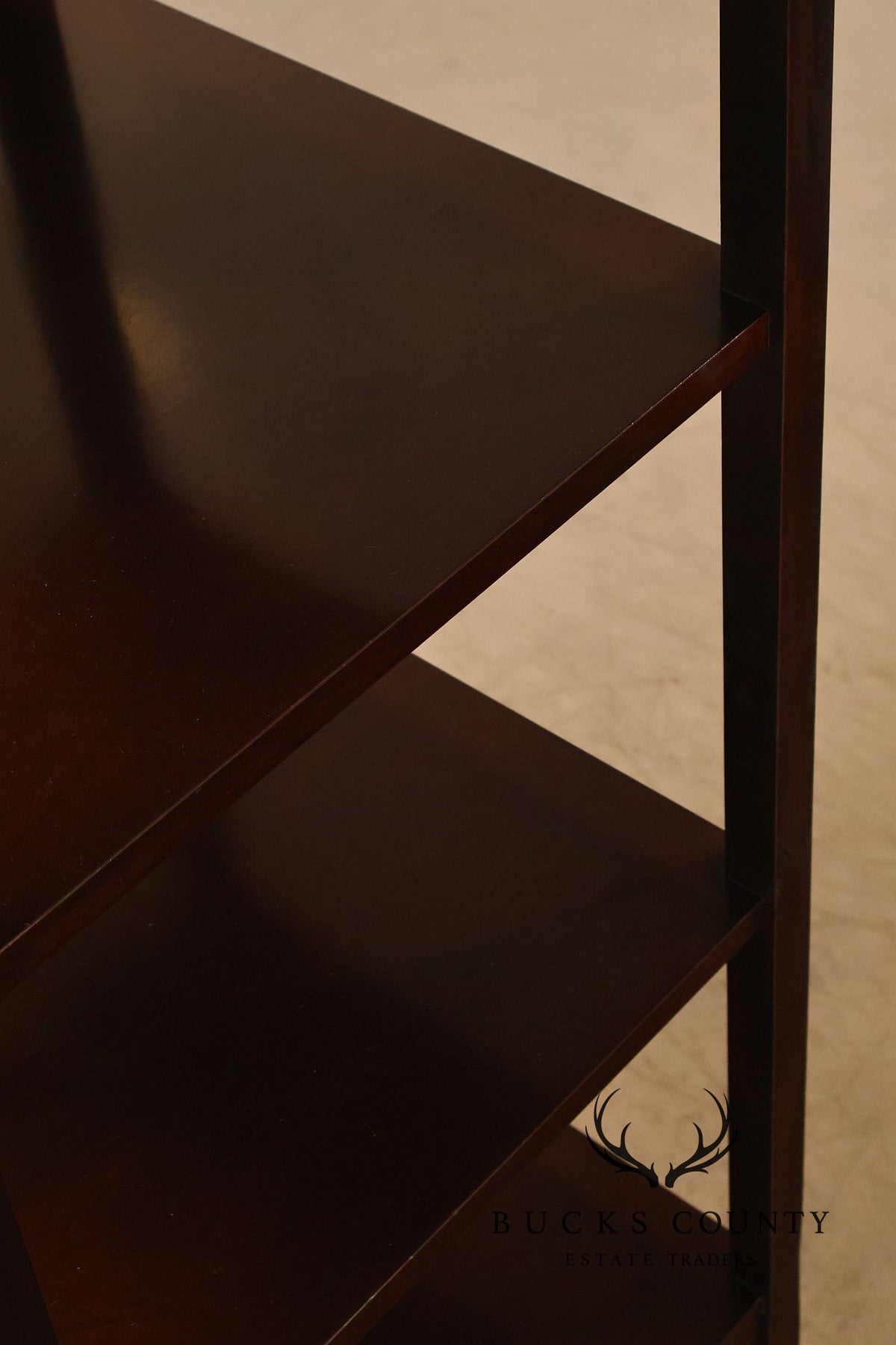 Baker Furniture Mahogany Four Tier Étagère With Drawer