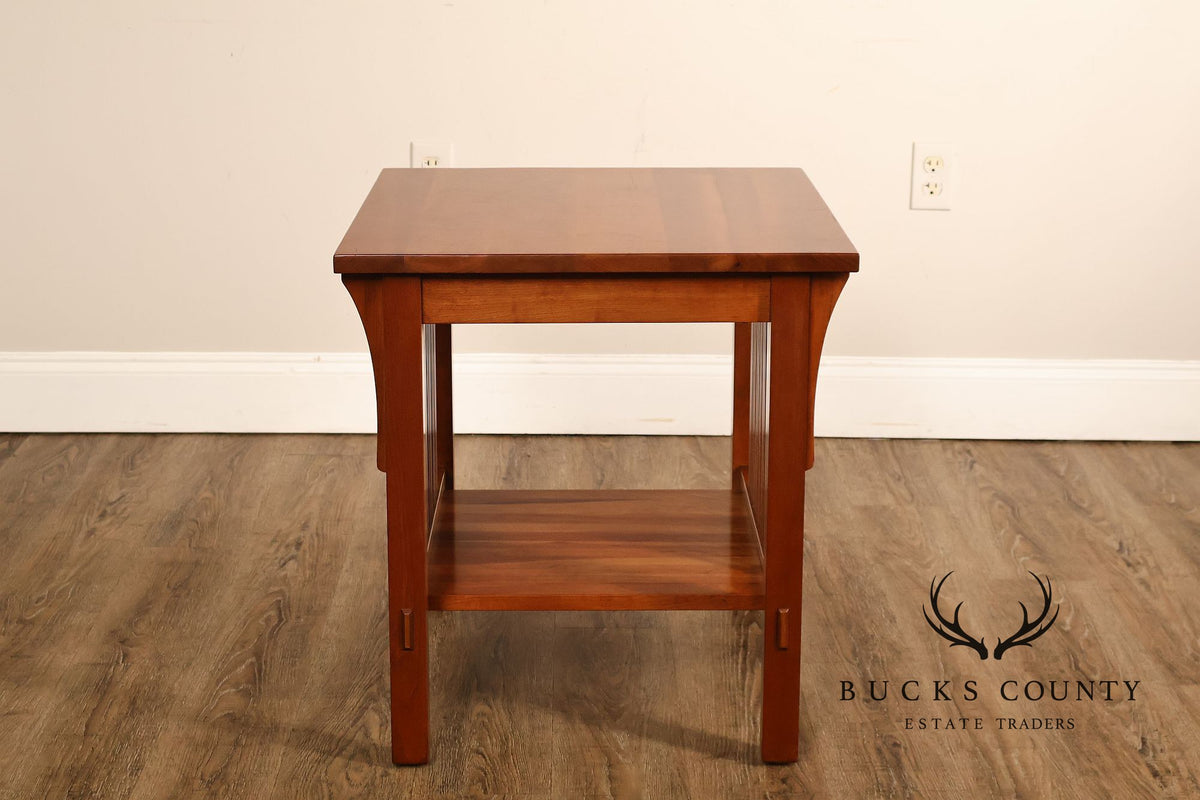 Stickley Mission Collection Pair Of Cherry End Tables