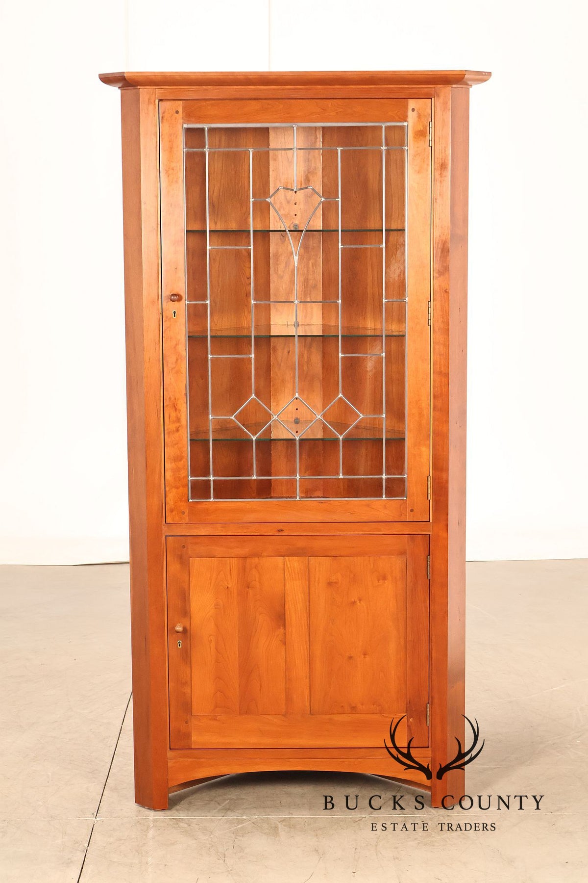 Stickley Mission Collection Cherry Corner Cabinet