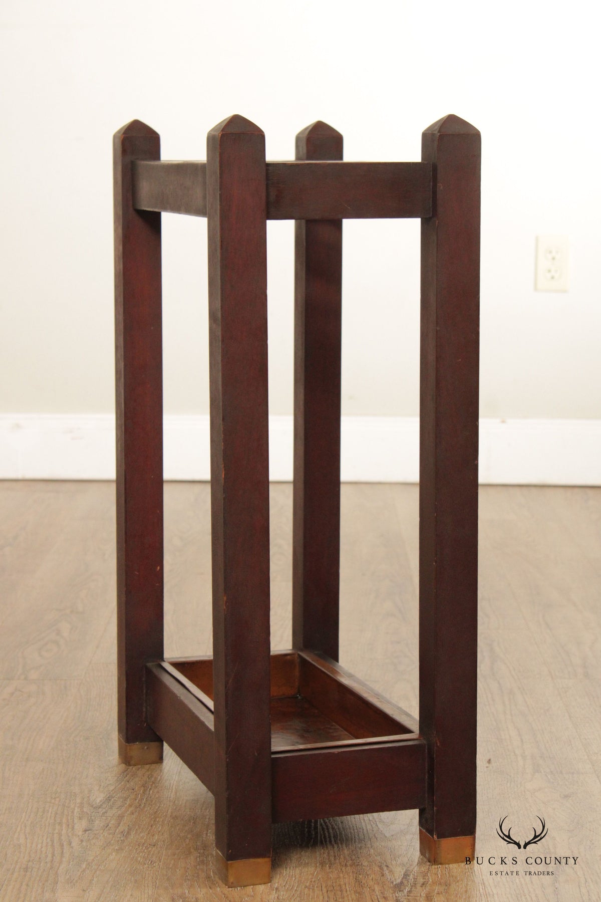 Antique Mission Style Umbrella Stand