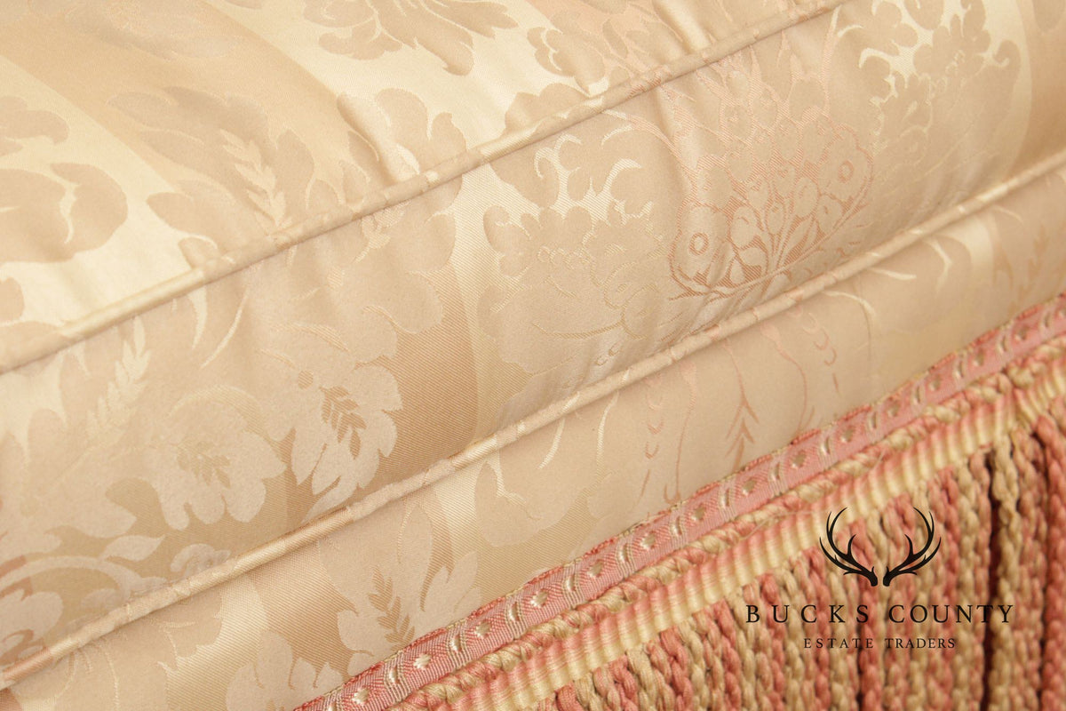 Century Furniture Pair of Fringed Ottomans