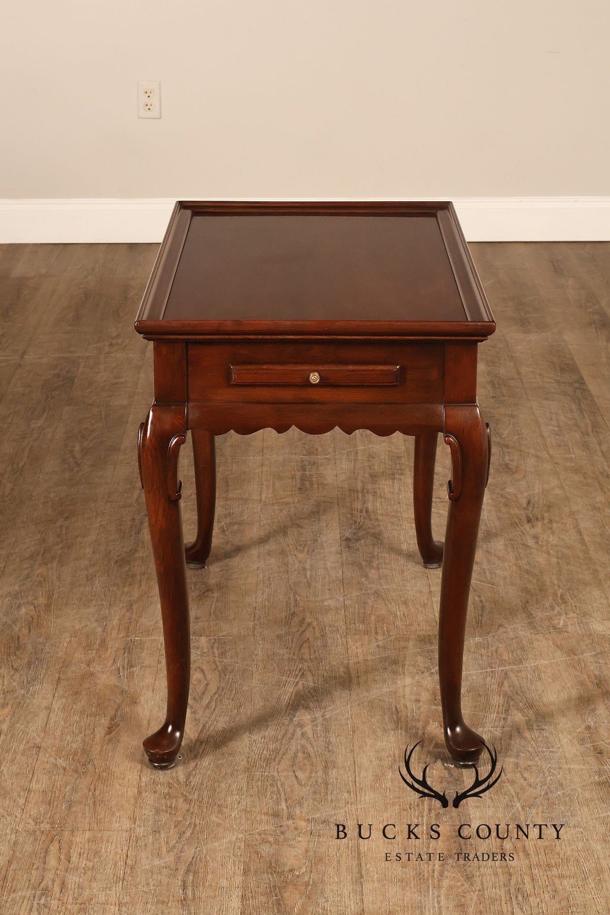 Ethan Allen Georgian Style Cherry Tea Table