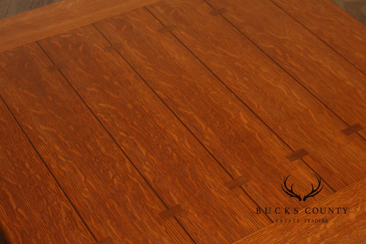 Mission Style Oak Two-Tier Coffee Table