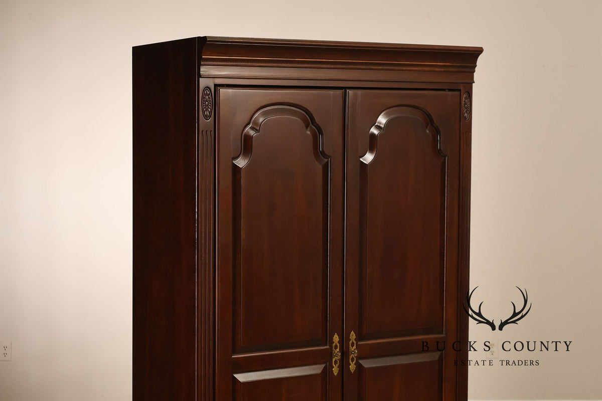 Ethan Allen Georgian Court Collection Traditional Entertainment Armoire Cabinet