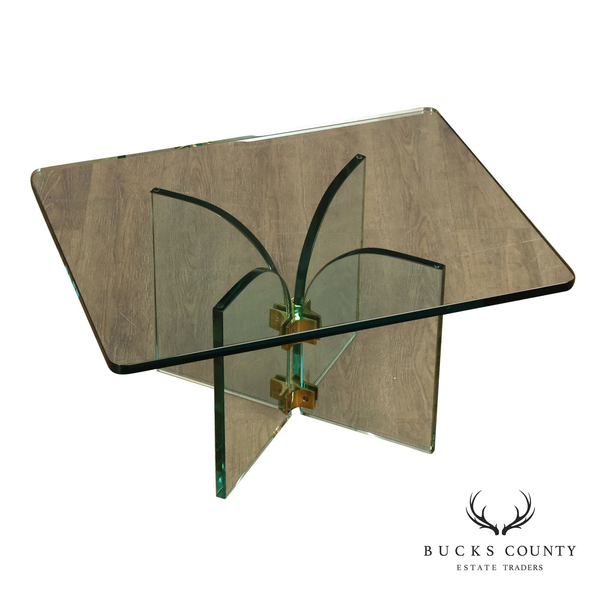 Post-Modern Glass Top Coffee Table