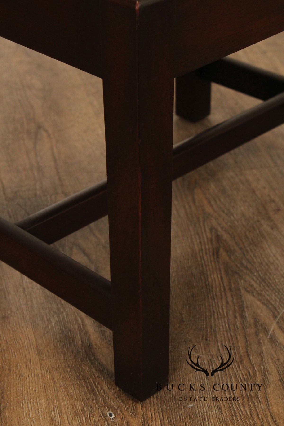 Kittinger Williamsburg Adaptation Chippendale Style Mahogany Bench