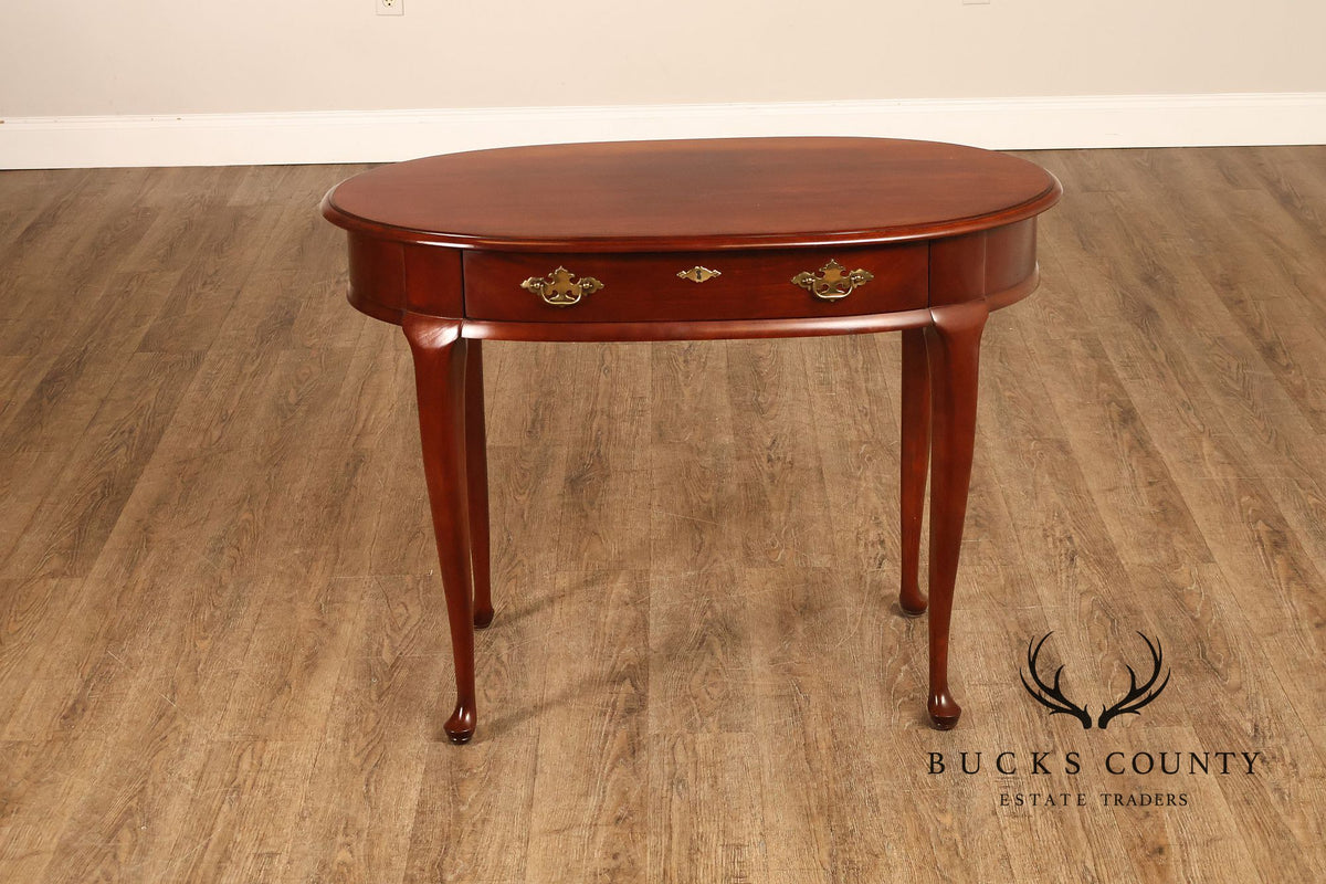 Superior Furniture Company Traditional Oval Cherry Petite Writing Desk