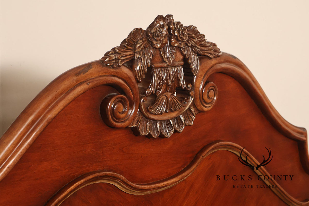 Drexel Heritage Carved King Size Four Poster Bed