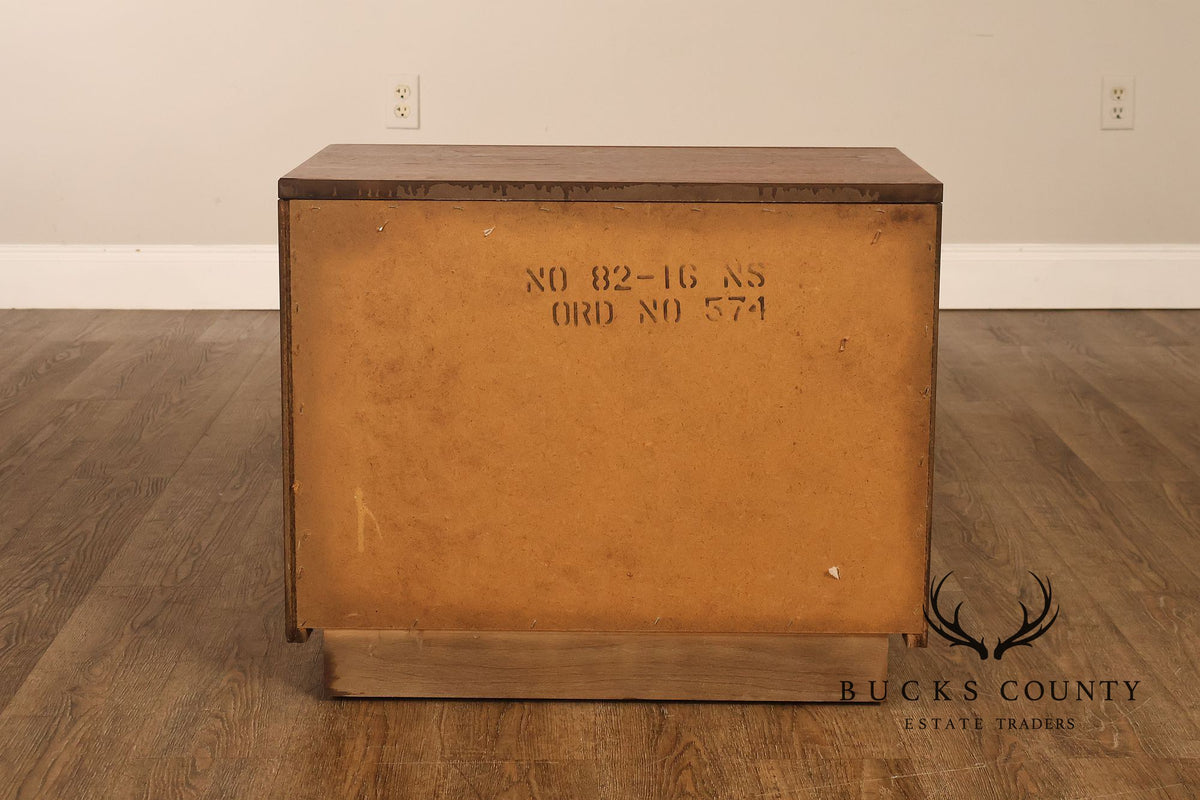 Mid Century Modern Two-Drawer Nightstand