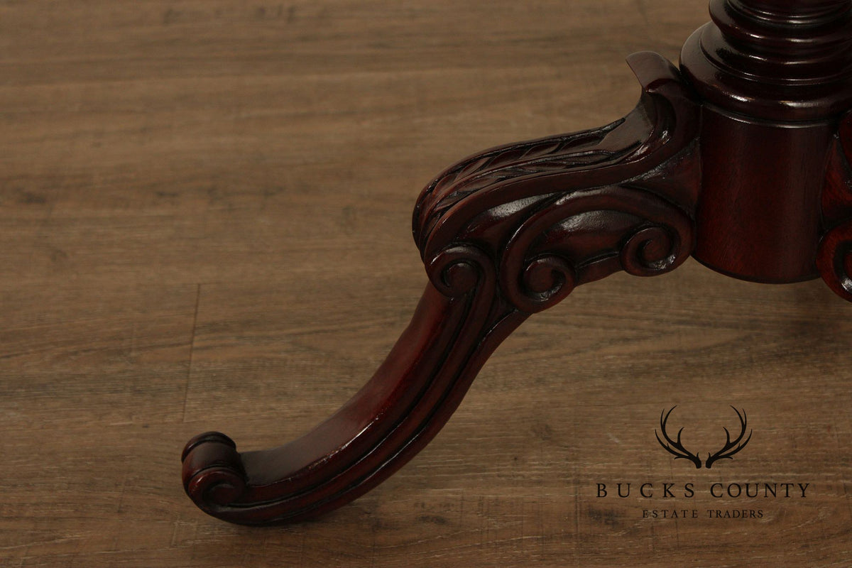 Rococo Style Mahogany Finish Parlor Table