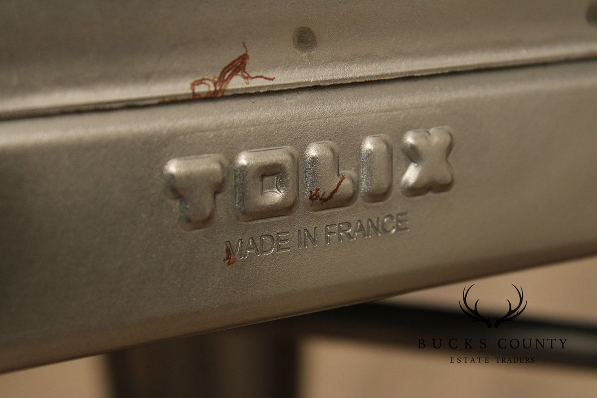 Tolix Industrial Style Pair of Steel Counter Stools